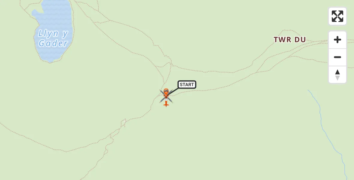 Flight route Coastguard Helicopter Arthog - Arthog, 23 August 2026, 18:41