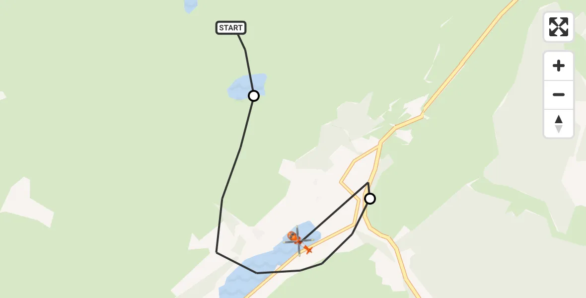 Flight route Coastguard Helicopter Arthog - Llanfihangel-y-Pennant, 23 August 2026, 19:12