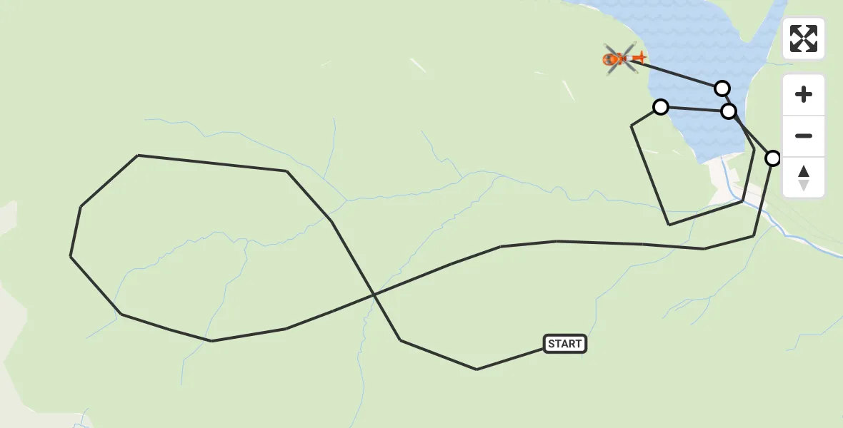 Flight route Coastguard Helicopter Llanwrthwl - Llanwrthwl, 23 August 2026, 23:59