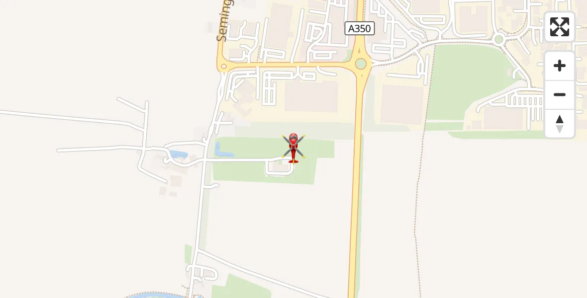 Flight route Air Ambulance Helicopter Wiltshire Air Ambulance - Wiltshire Air Ambulance, 24 August 2026, 07:10