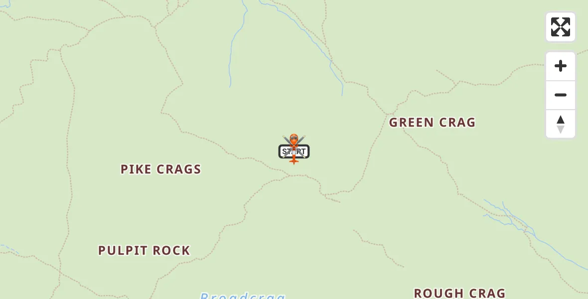 Flight route Coastguard Helicopter Wasdale - Wasdale, 25 August 2026, 13:22