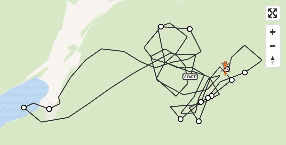 Flight route Coastguard Helicopter Wasdale - Wasdale, 25 August 2026, 14:06