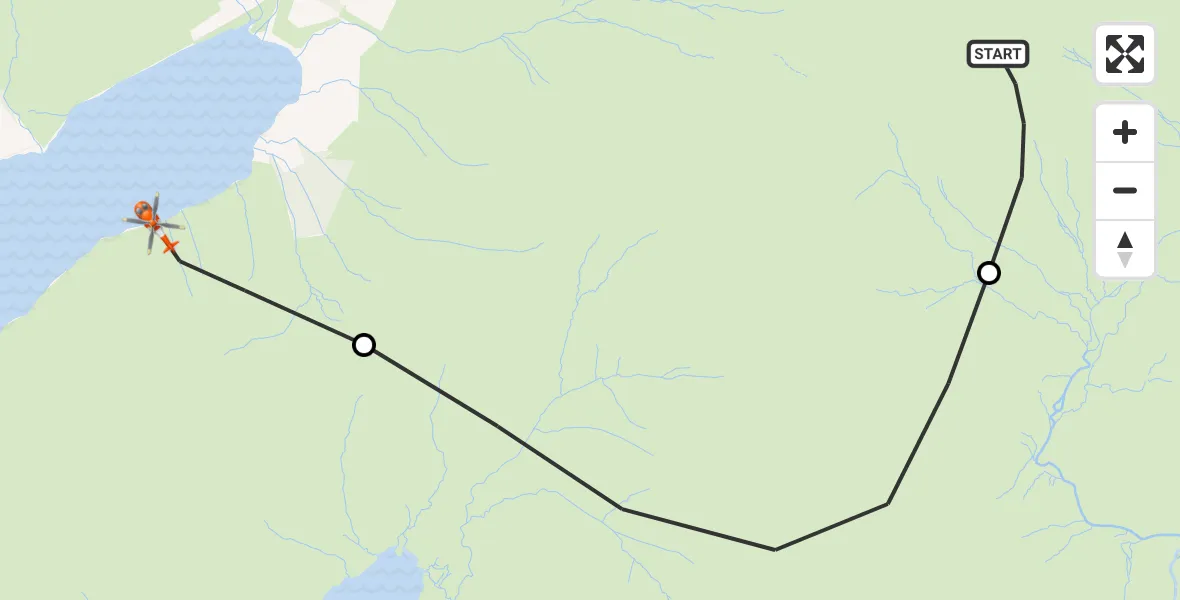 Flight route Coastguard Helicopter Wasdale - Wasdale, 25 August 2026, 16:04