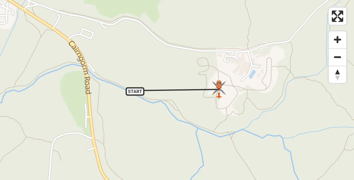 Flight route Coastguard Helicopter Glenmore - Glenmore, 26 August 2026, 15:11