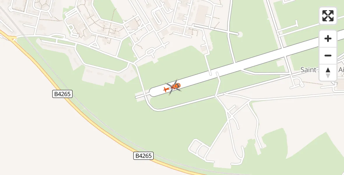 Flight route Coastguard Helicopter MOD St Athan - MOD St Athan, 26 August 2026, 16:24