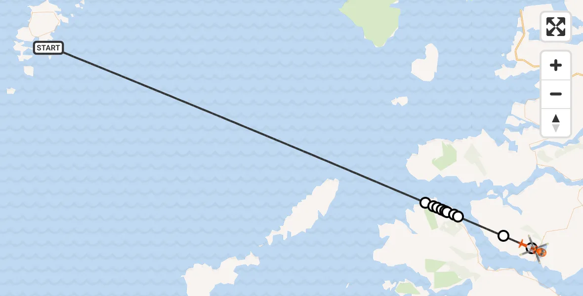 Flight route Coastguard Helicopter Inner Seas - Lochaline, 27 August 2026, 12:32