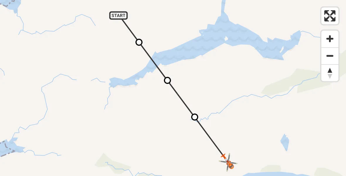 Flight route Coastguard Helicopter Coire Shùbh - Murlaggan, 27 August 2026, 19:33