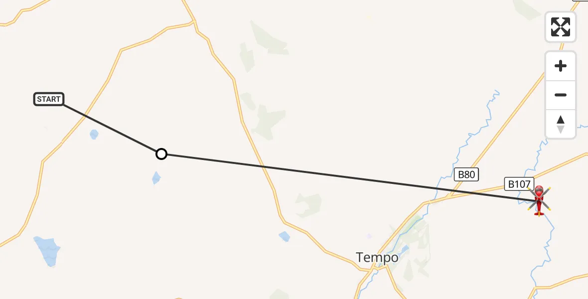 Flight route Air Ambulance Helicopter Ballinamallard - Clabby, 28 August 2026, 08:56