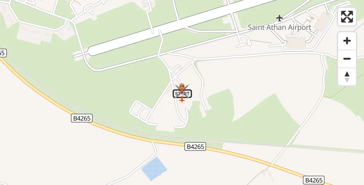 Flight route Coastguard Helicopter MOD St Athan - MOD St Athan, 28 August 2026, 14:42