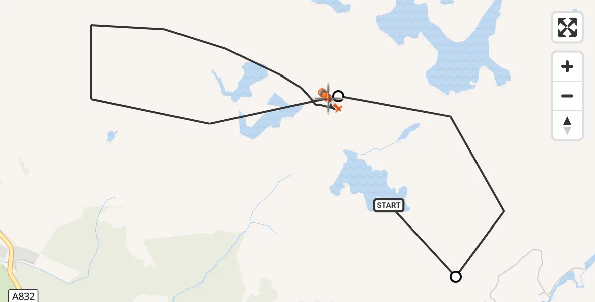 Flight route Coastguard Helicopter Gairloch - Gairloch, 29 August 2026, 20:34