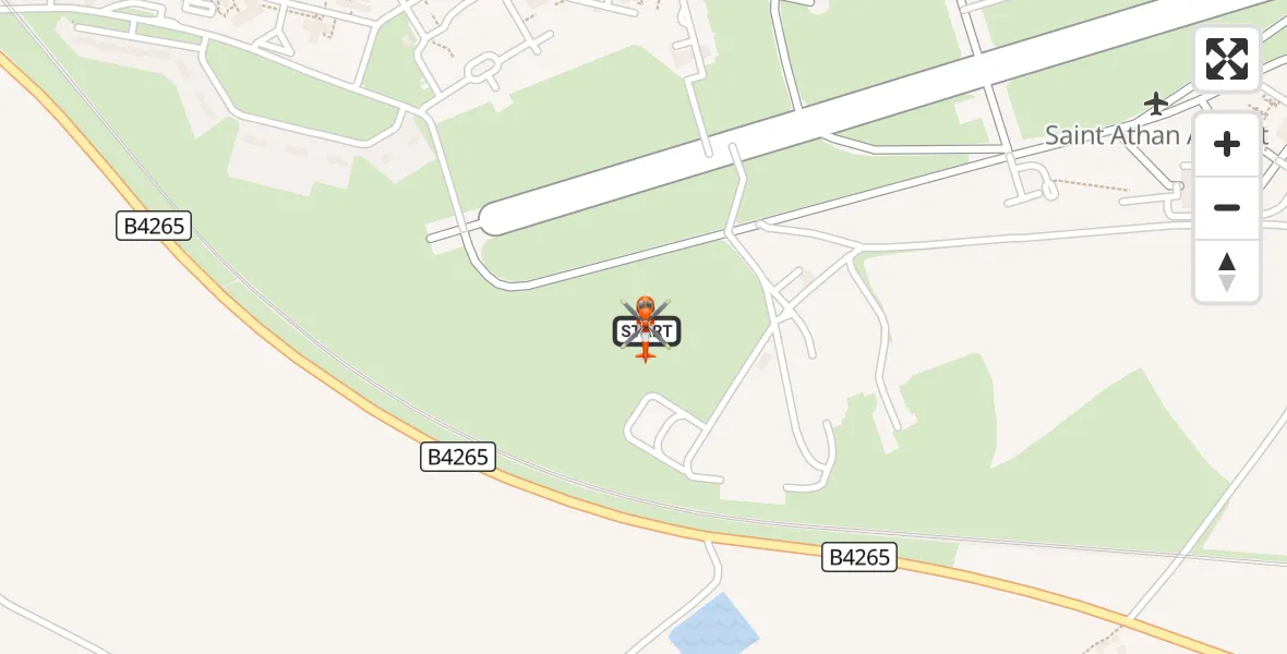 Flight route Coastguard Helicopter MOD St Athan - MOD St Athan, 30 August 2026, 07:27