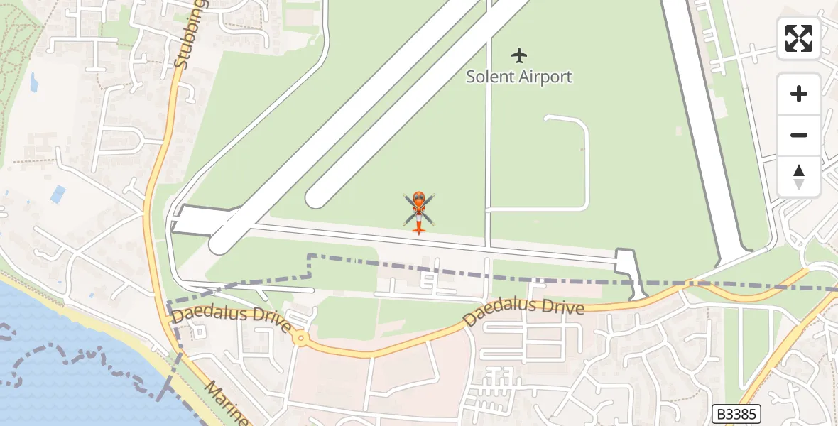 Flight route Coastguard Helicopter Solent Airport - Solent Airport, 30 August 2026, 15:27