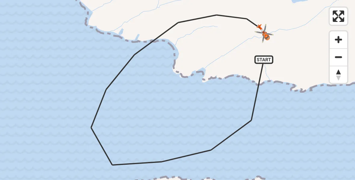 Flight route Coastguard Helicopter Highland - Highland, 30 August 2026, 17:41