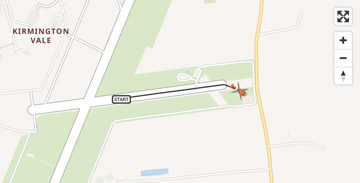 Flight route Coastguard Helicopter Humberside Airport - Humberside Airport, 31 August 2026, 05:12