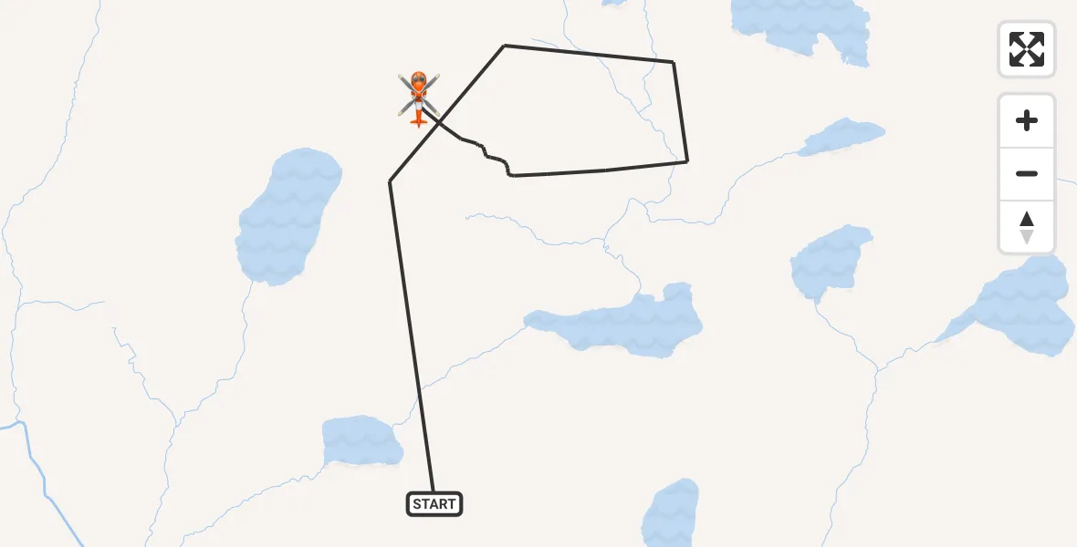 Flight route Coastguard Helicopter Griais - Griais, 31 August 2026, 13:43