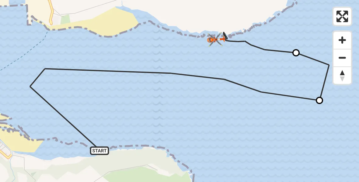 Flight route Coastguard Helicopter Cromarty - Cromarty, 31 August 2026, 21:02