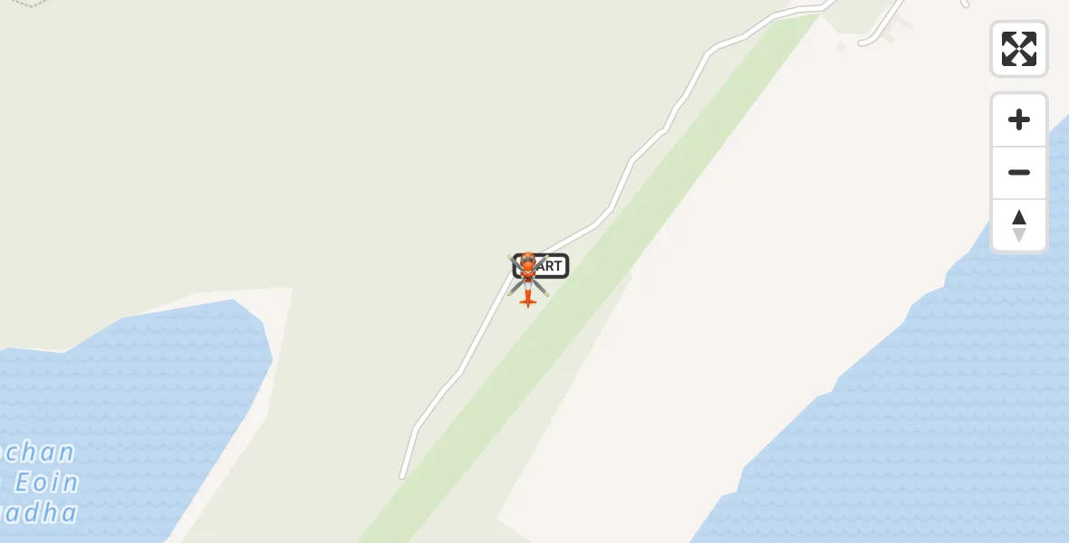 Flight route Coastguard Helicopter Dores - Dores, 31 August 2026, 23:15