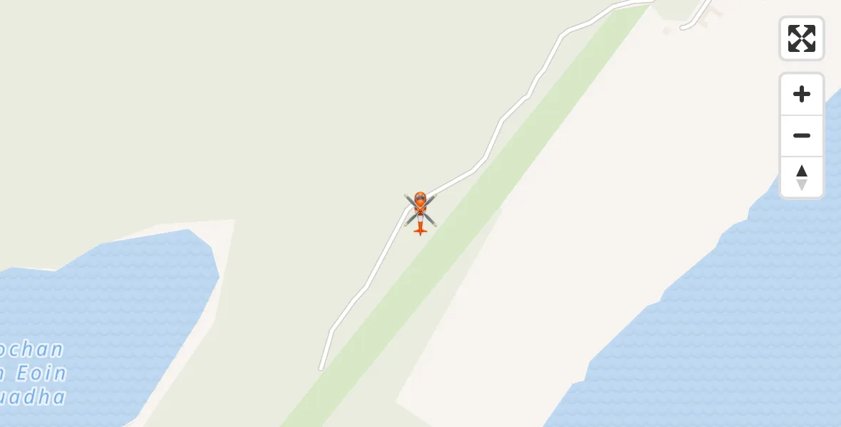 Flight route Coastguard Helicopter Dores - Dores, 31 August 2026, 23:18