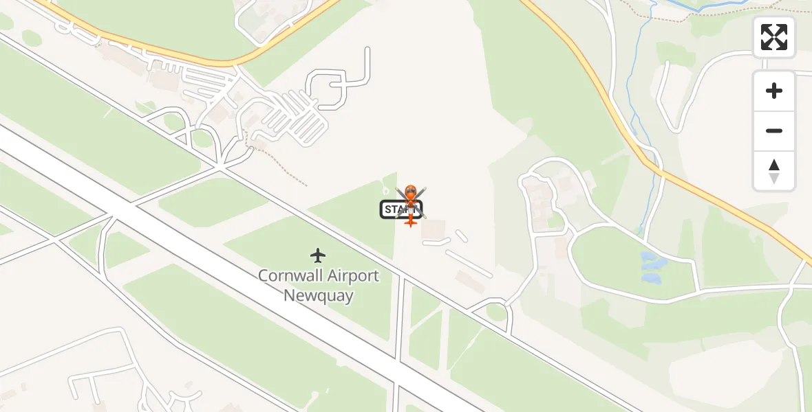 Flight route Coastguard Helicopter Cornwall Airport Newquay - Cornwall Airport Newquay, 03 September 2026, 07:39