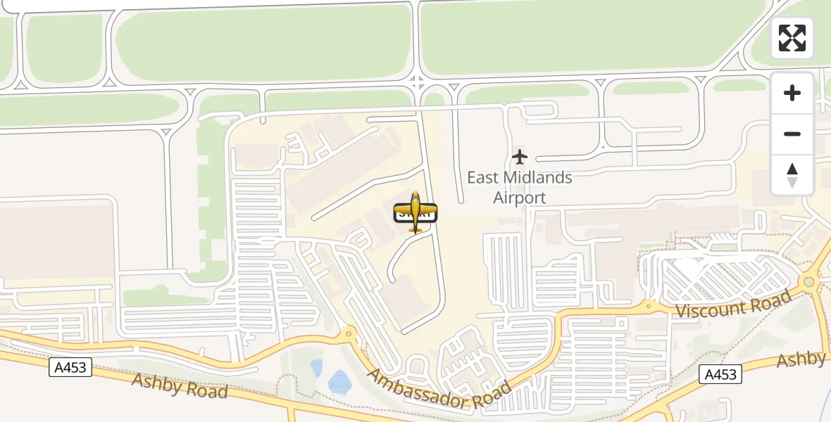Flight route Police Aircraft East Midlands Airport - East Midlands Airport, 03 September 2026, 17:49
