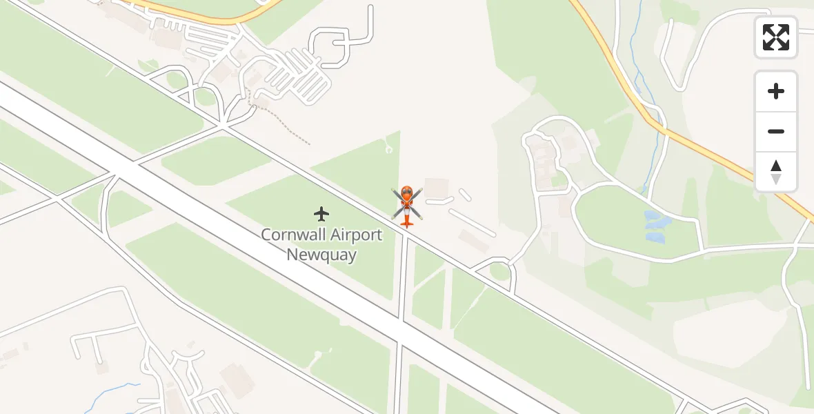 Flight route Coastguard Helicopter Cornwall Airport Newquay - Cornwall Airport Newquay, 04 September 2026, 00:51