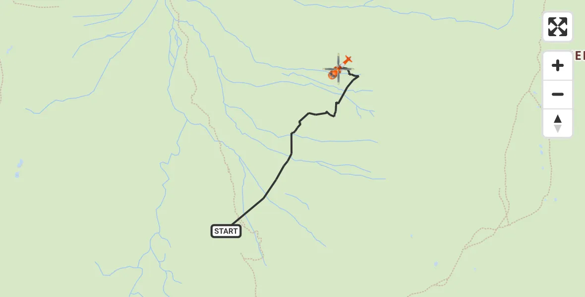 Flight route Coastguard Helicopter Borrowdale - Borrowdale, 04 September 2026, 12:54