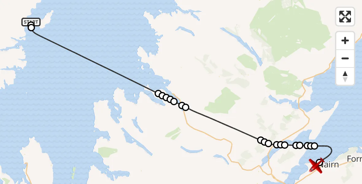 Flight route Air Ambulance Aircraft Stornoway Airport - Highland, 05 September 2026, 11:18