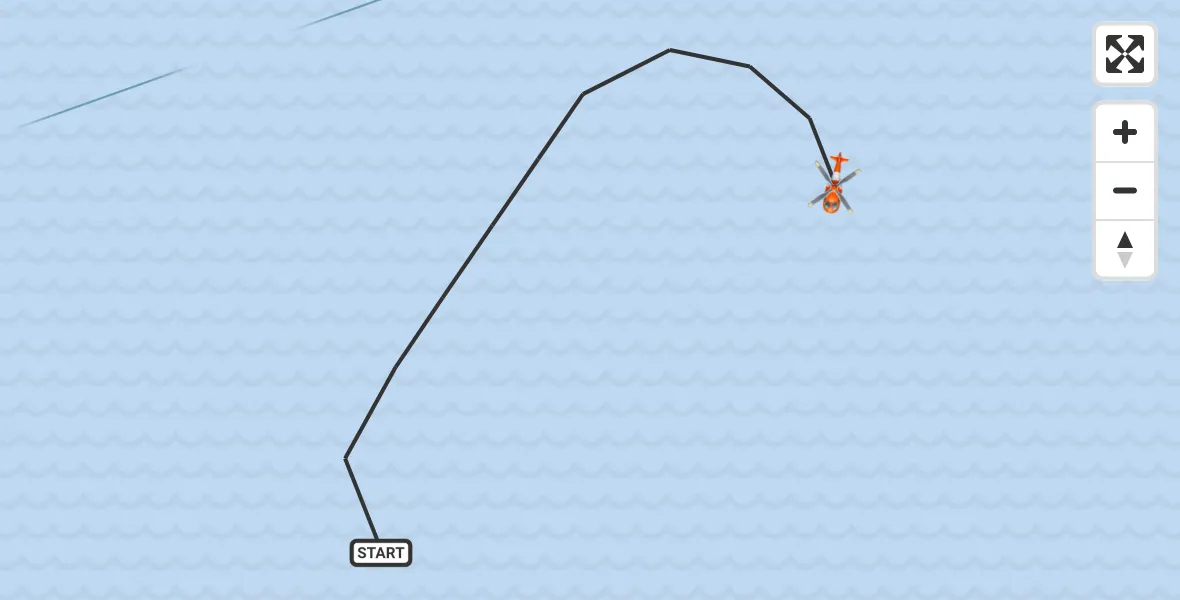 Flight route Coastguard Helicopter Irish Sea - Irish Sea, 05 September 2026, 11:40