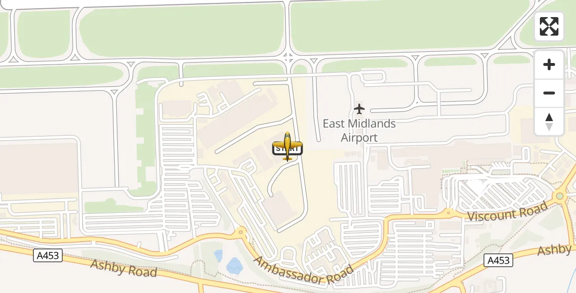 Flight route Police Aircraft East Midlands Airport - East Midlands Airport, 06 September 2026, 09:29