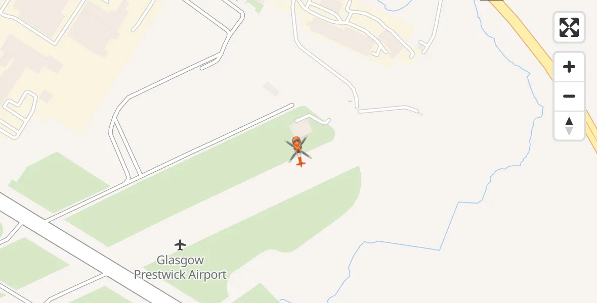 Flight route Coastguard Helicopter Glasgow Prestwick Airport - Glasgow Prestwick Airport, 06 September 2026, 10:52