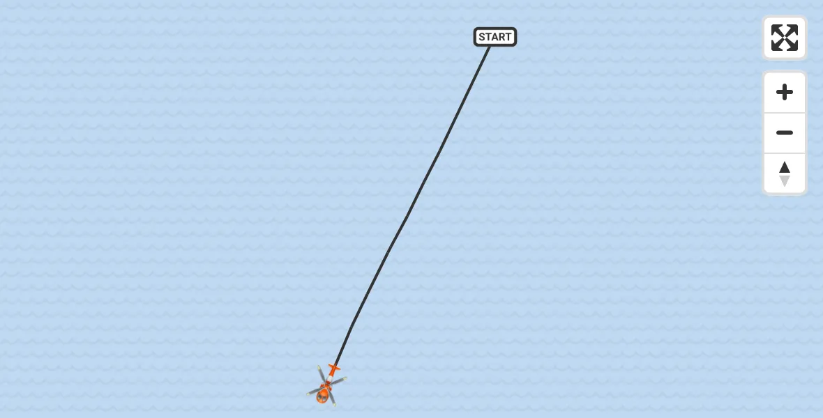 Flight route Coastguard Helicopter Inner Seas - Inner Seas, 07 September 2026, 20:03
