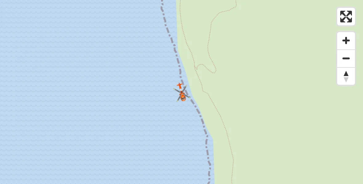Flight route Coastguard Helicopter Inner Seas - Inner Seas, 07 September 2026, 20:34