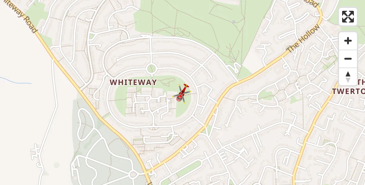 Flight route Air Ambulance Helicopter Bath - Bath, 08 September 2026, 14:16