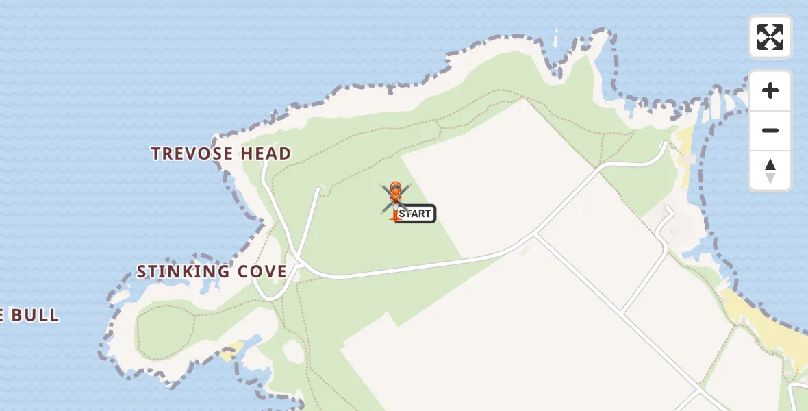 Flight route Coastguard Helicopter St. Merryn - St. Merryn, 08 September 2026, 19:59