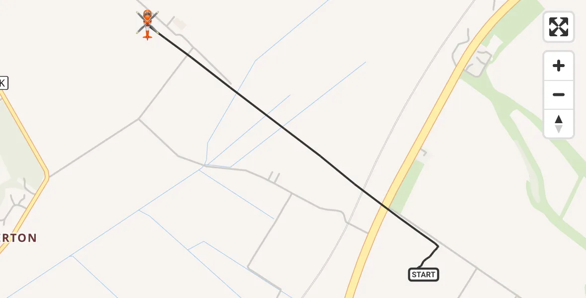 Flight route Coastguard Helicopter Laurencekirk - Laurencekirk, 09 September 2026, 03:09