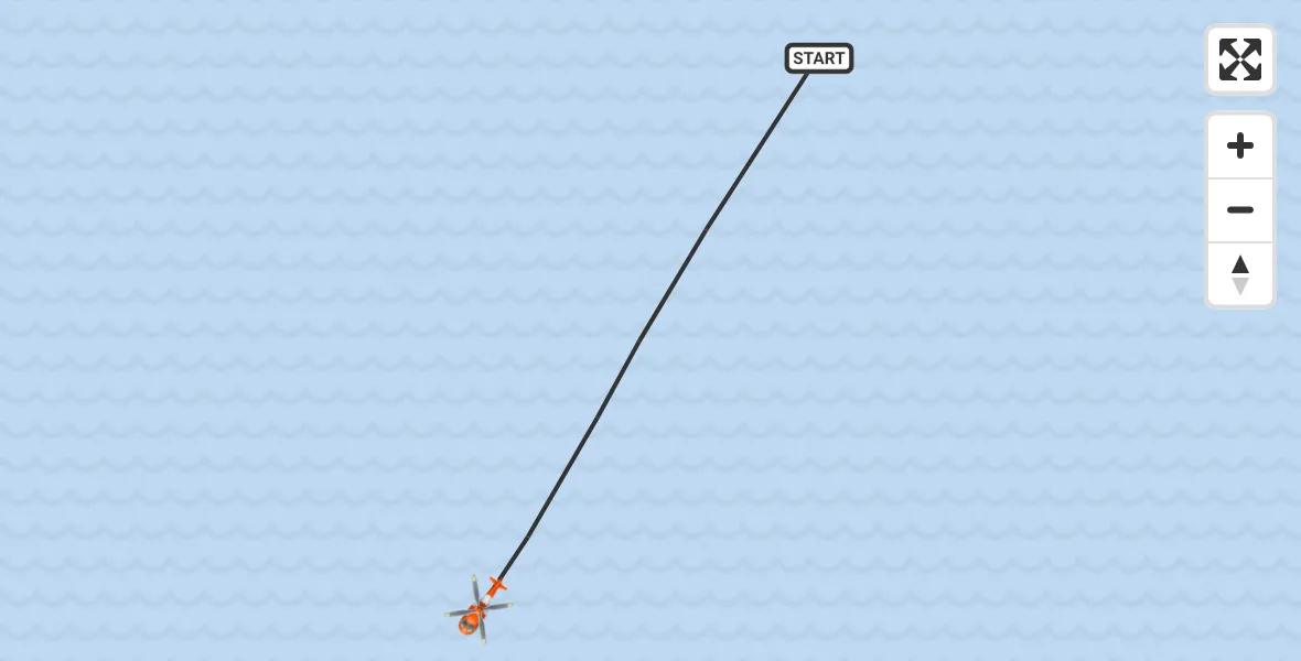Flight route Coastguard Helicopter Inner Seas - Inner Seas, 09 September 2026, 19:57