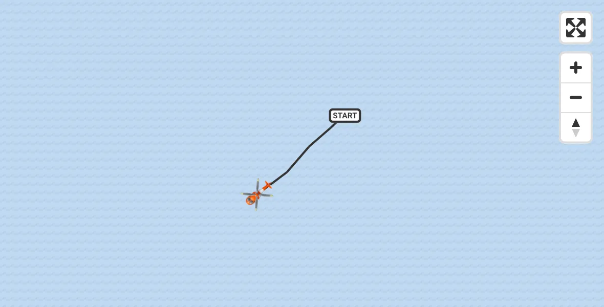 Flight route Coastguard Helicopter Inner Seas - Inner Seas, 10 September 2026, 19:51