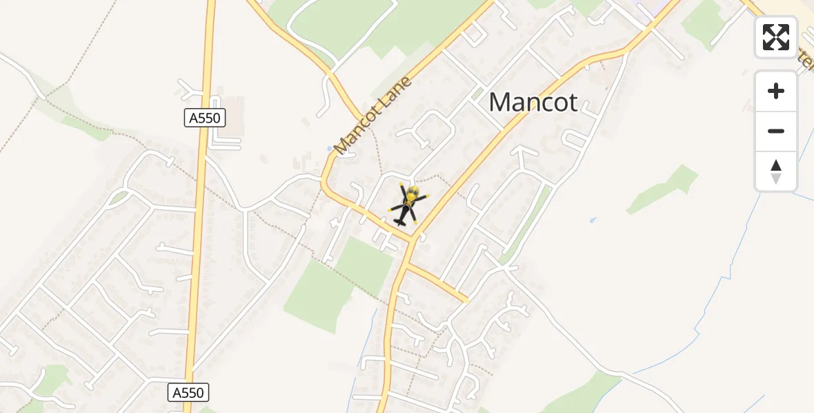Flight route Police Helicopter Mancot - Mancot, 12 September 2026, 23:46