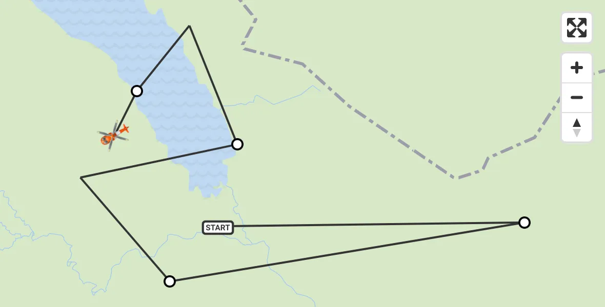 Flight route Coastguard Helicopter Coomb Craig - Coomb Craig, 16 September 2026, 12:23
