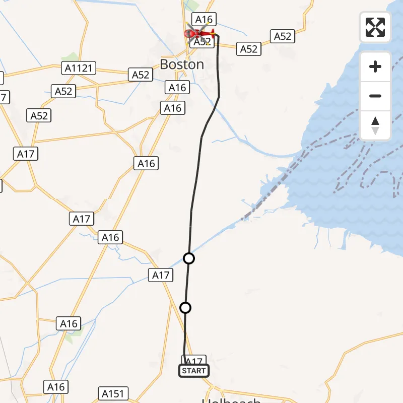 Air Ambulance Helicopter to Boston, Castle Road | 16 September 2026 18: ...
