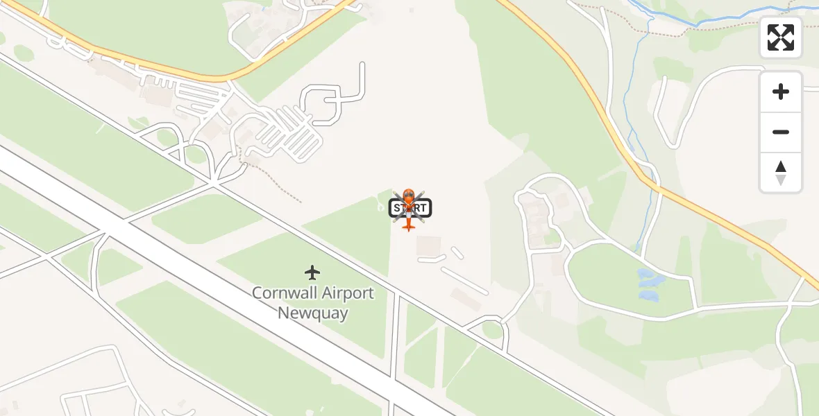 Flight route Coastguard Helicopter Cornwall Airport Newquay - Cornwall Airport Newquay, 17 September 2026, 07:19