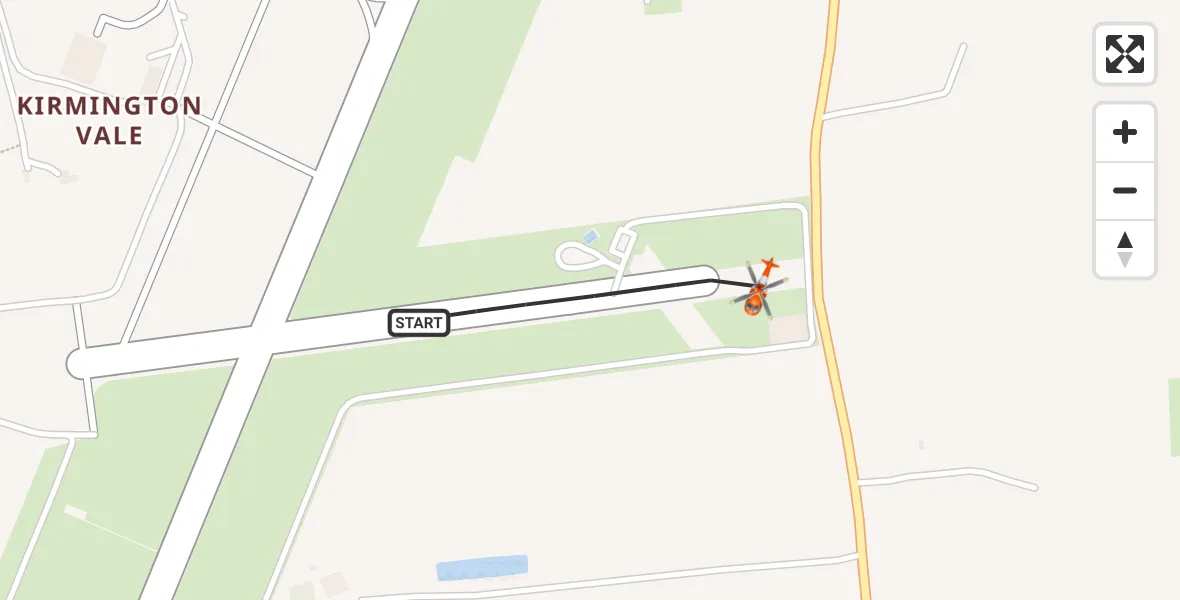 Flight route Coastguard Helicopter Humberside Airport - Humberside Airport, 17 September 2026, 14:35