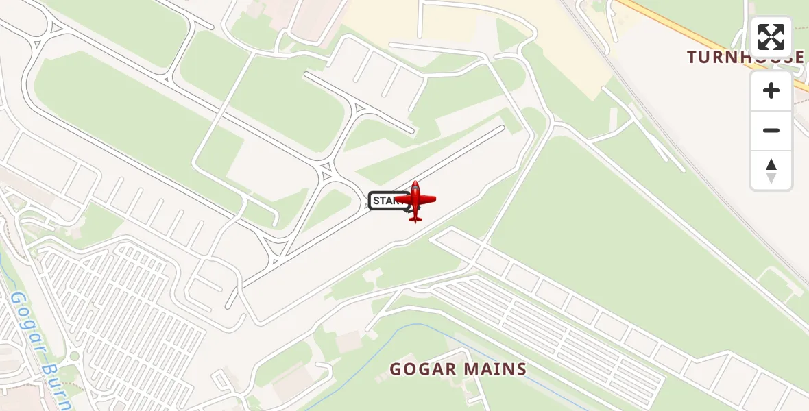 Flight route Air Ambulance Aircraft Edinburgh Airport - Edinburgh Airport, 17 September 2026, 14:36