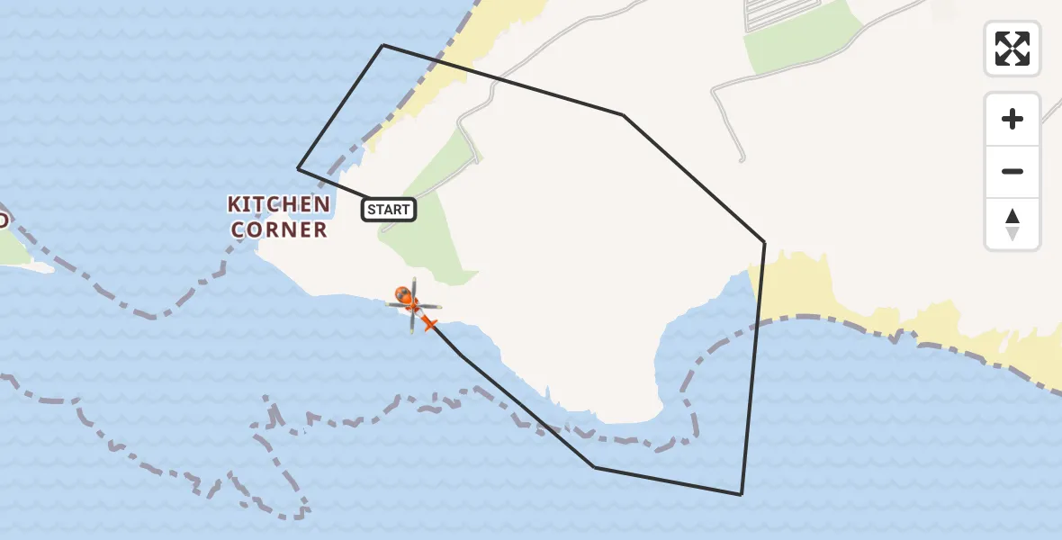 Flight route Coastguard Helicopter Rhossili - Rhossili, 17 September 2026, 19:39