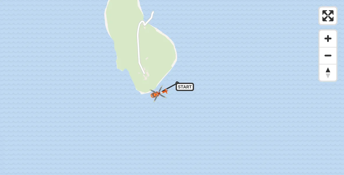 Flight route Coastguard Helicopter Inner Seas - Inner Seas, 17 September 2026, 19:40