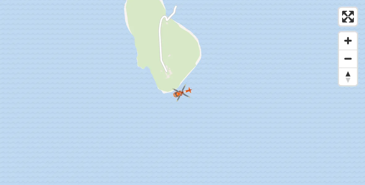 Flight route Coastguard Helicopter Inner Seas - Inner Seas, 17 September 2026, 19:42