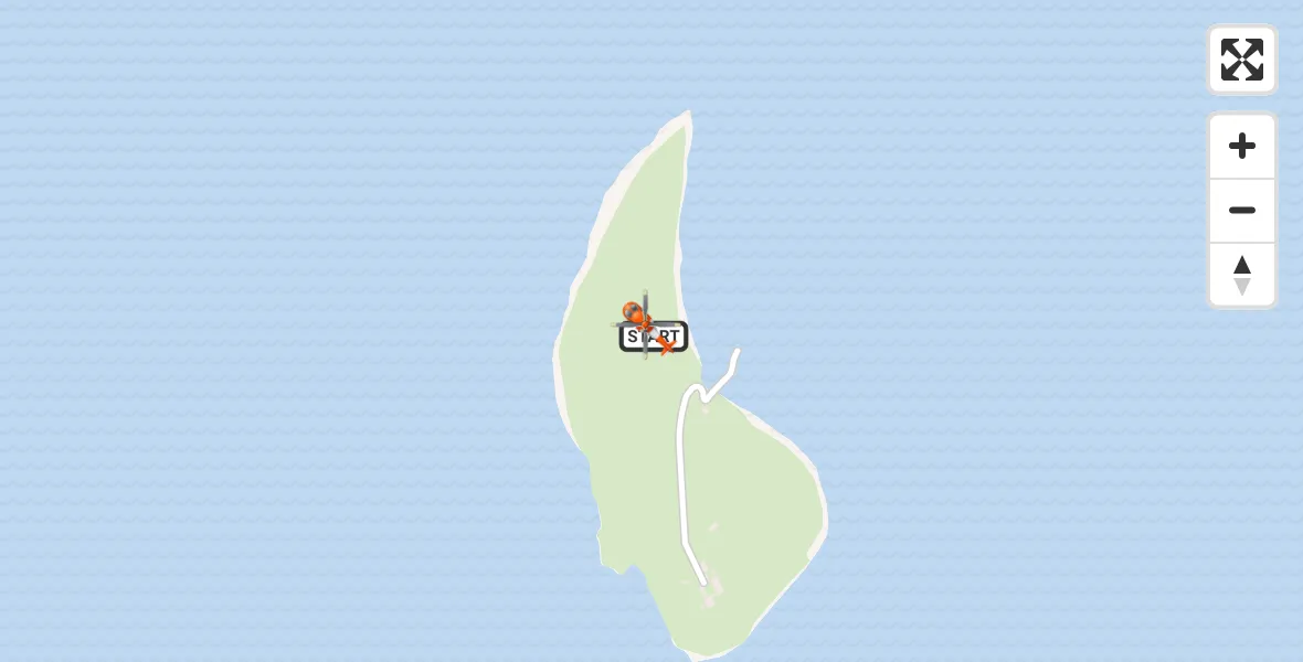 Flight route Coastguard Helicopter Inner Seas - Inner Seas, 17 September 2026, 20:57