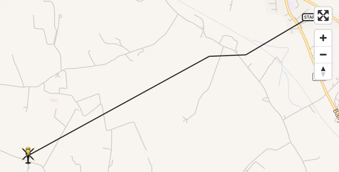 Flight route Police Helicopter Ballyrobert - Antrim and Newtownabbey District, 18 September 2026, 14:10