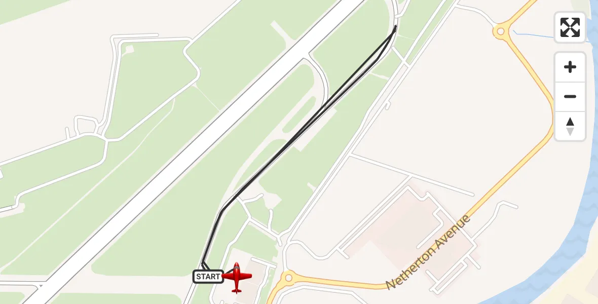 Flight route Air Ambulance Aircraft Glasgow Airport - Glasgow Airport, 19 September 2026, 11:57