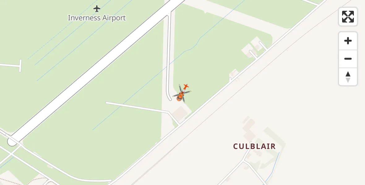 Flight route Coastguard Helicopter Inverness Airport - Inverness Airport, 19 September 2026, 16:46